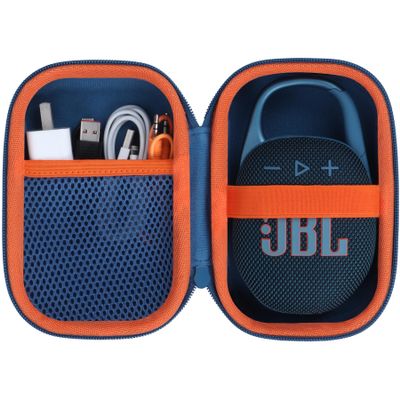 Lebakort Hard Case Compatible with JBL Clip 5 Clip 4 Portable Speaker (Blue Case)