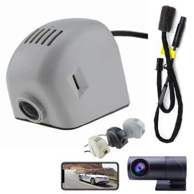 AutoBora Car Video Recorder Night Vision UHD 4K 2160P DVR Dash Cam Camera for Audi Q3 RSQ3 Q5 SQ5 Q7 SQ7 R8 Q8 SQ8 RSQ8 TT TTS TTRS Q4 e-tron e tron GT (Grey, Front 4K+Rear 1080P)