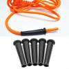 Cord Boot Protector Cable Sleeve Hose Rubber,Rubber Cable Protector, Black view 4