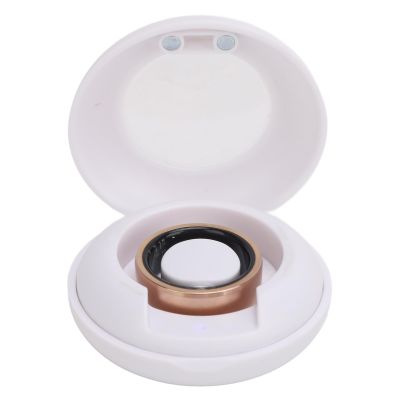 GOWENIC Fashionable and Smart Health Ring, Sleep Monitoring Step Counting IP68 Wearable Smart Ring, Health Tracking for Men and Women Gold (Size 9)