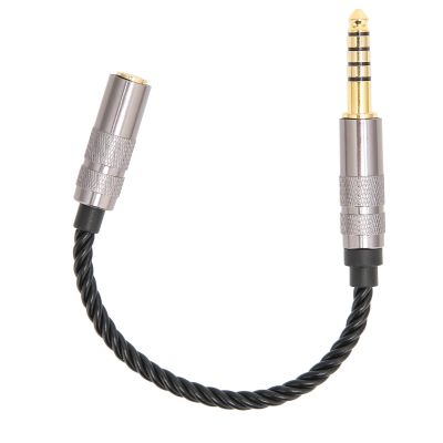 GOWENIC Headphone Adapter Cable, Balanced 4.4MM Male to 3.5MM Female, Gold Plated, Music Enthusiast, Real Sound, 4 Strand Structure, Compatible with NWZX507 DMPZ1 NWZX300A NWWM1Z