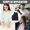 LIFKOME Sleeveless Apron V Neck Mesh Back Apron with Pockets Working for Hairdresser Salon Kitchen Restaurant view 3