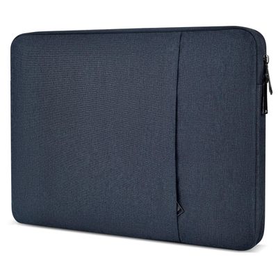 18 inch Portable Monitor Sleeve, Padded Shockproof Protective Carrying Case Bag with Accessory Pocket, Water-Resistant Monitor Display Bag for 18.5 inch Portable Monitors -Navy Blue