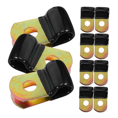 DirectNine Basics 50pcs Stainless Steel Cable Clamp Metal Wire Management Tie Set for Cord Clips