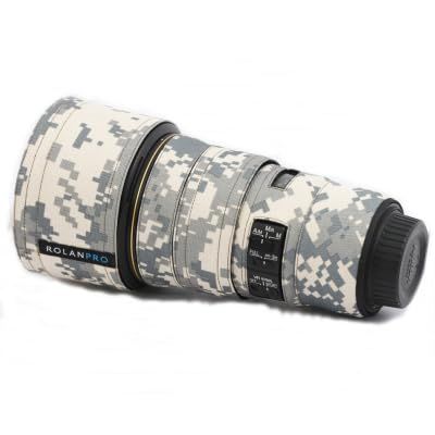 Rolanpro Camouflage Lens Cover for Nikon AF-S 300mm F4E PF ED VR Raincover Lens Protective Sleeve Case-#UCP Grey camo Waterproof(Without Lens Collar Cover)