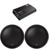 MTX 5515-44 55-Series 15" 400W RMS Dual 4-Ohm Subwoofer (2), and MTX JH10001 Jackhammer Series 1100W x 1 @ 1-Ohm Class D Mono Block Amplifier view 1