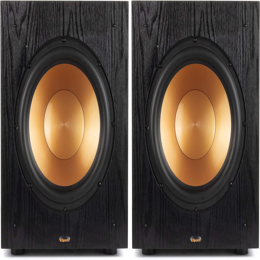 Klipsch SUB-100-BLACK Synergy Black Label Subwoofer Speaker Pair (2018)