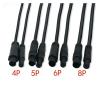 ARETV 2 3 4 5M Car Rear view camera cable compatible jack line 4 pin 5P 6P 8P hole male female recorder rear extension cable (Color : 4pin 5M) view 3
