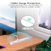 5FT Surge Protector Power Strip with 9 AC Outlets + 10FT Flat Plug Extension Cord with 4 USB Ports view 3