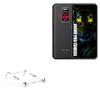 BoxWave Stand and Mount Compatible with Ulefone Armor 17 Pro - Pocket Aluminum Stand 3-in-1, Portable Multi Angle Viewing Riser - Metallic Silver view 1