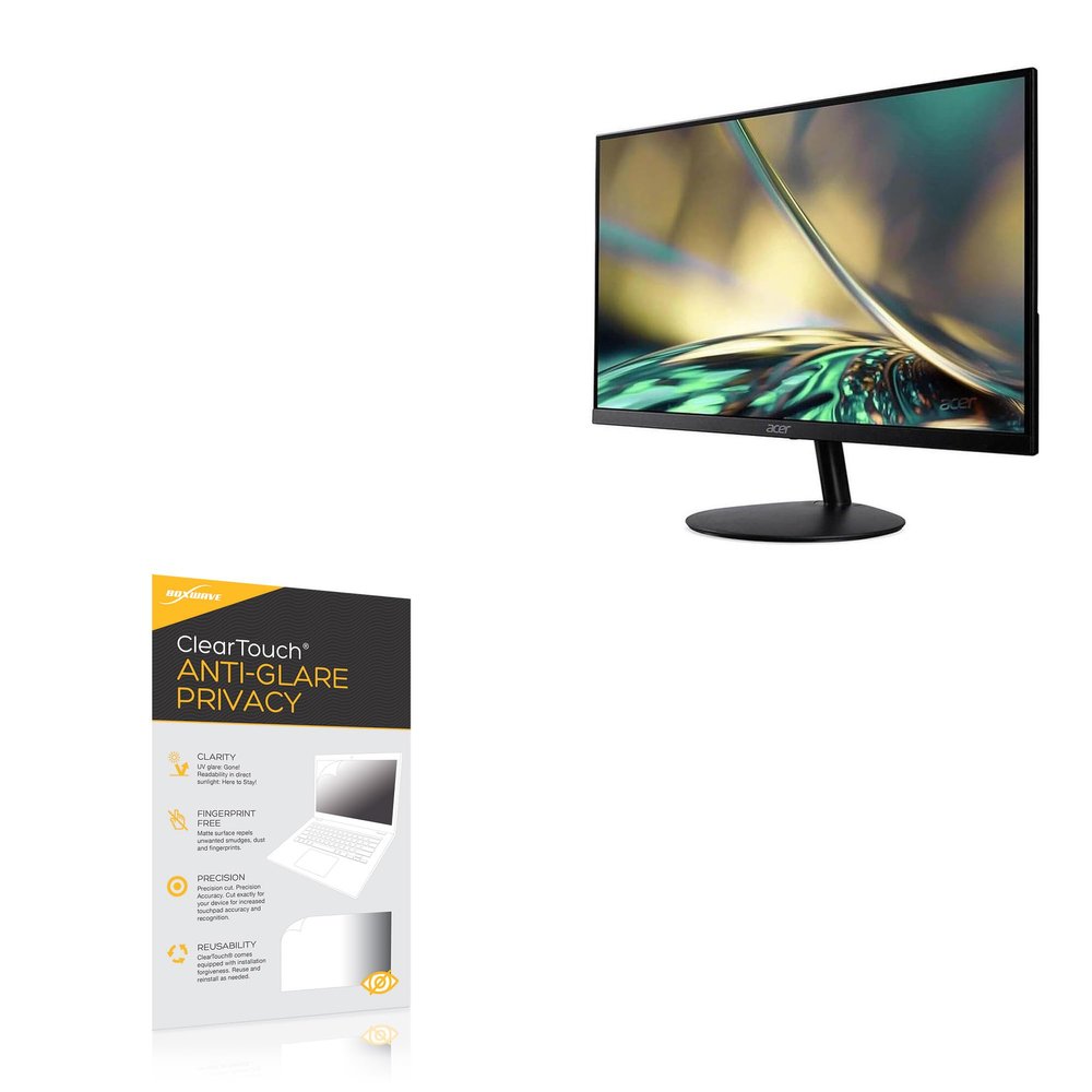 BoxWave Screen Protector Compatible with Acer SB2 SB272U EBIIP (27 in) - ClearTouch Anti-Glare Privacy (2-Pack), Privacy Screen Protector Flexible Film Anti-Glare