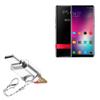 BoxWave Adapter Compatible with Elephone P11 3D - Micro SD Card miniReader, USB Type-C OTG Reader USB3.0 Adapter Keychain - Metallic Silver view 1