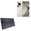 BoxWave Keyboard Compatible with Huawei Pura 70 Ultra - SlimKeys Bluetooth Keyboard, Portable Thin with Chiclet-Style Keys - Jet Black view 1