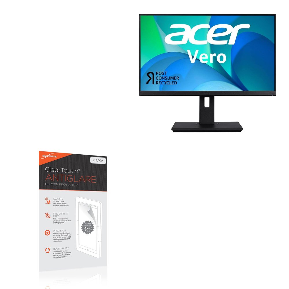 BoxWave Screen Protector Compatible with Acer Vero BR7 BR247Y EBMIPRX (23.8 in) - ClearTouch Anti-Glare (2-Pack), Anti-Fingerprint Matte Film Skin