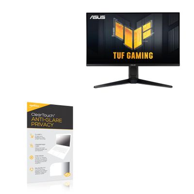 BoxWave Screen Protector Compatible with ASUS TUF Gaming VG28UQL1A (28 in) - ClearTouch Anti-Glare Privacy (2-Pack), Privacy Screen Protector Flexible Film Anti-Glare
