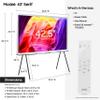 Samsung 43-Inch Class QLED 4K The Serif LS01D Series Quantum HDR Smart TV with 360 L-Shape Design, Anti-Reflection Matte Display, Detachable Easel Stand, Alexa Built-in (QN43LS01D, 2024 Model) view 2