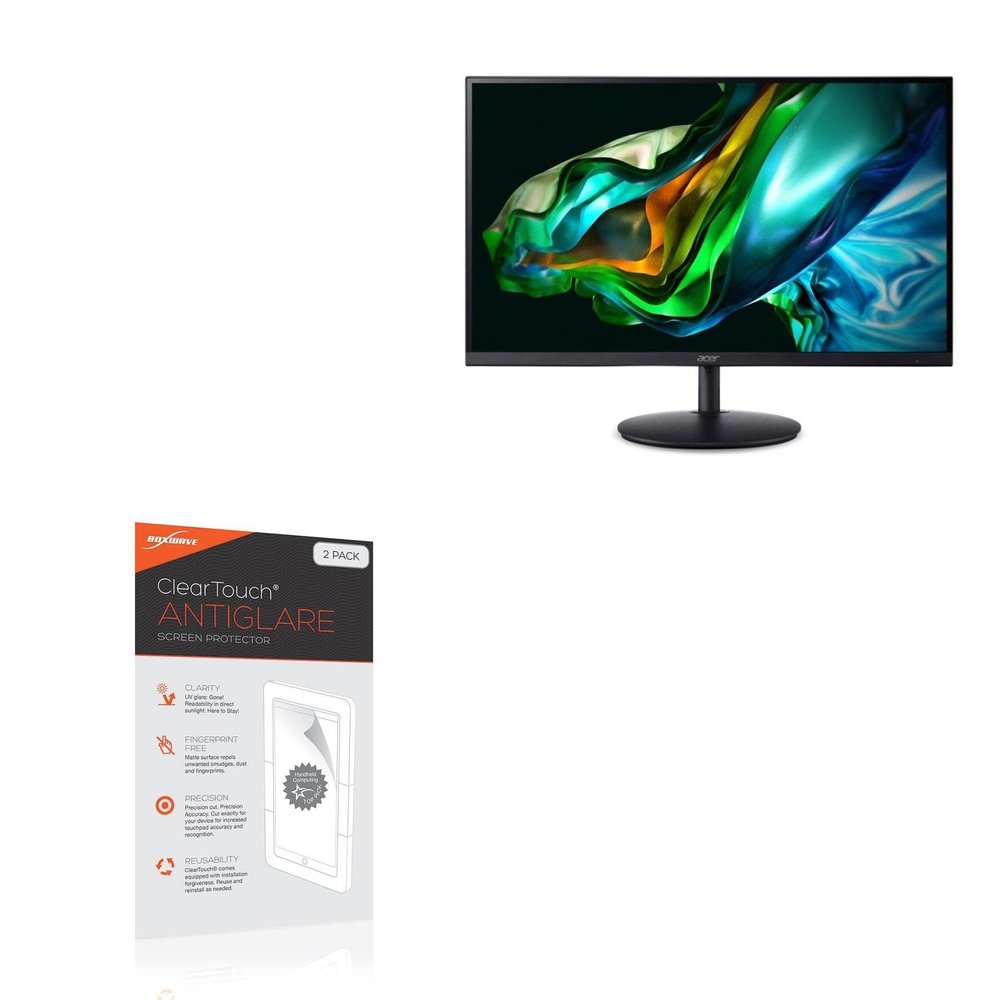 BoxWave Screen Protector Compatible with Acer SH2 SH242Y EBMIHUX (23.8 in) - ClearTouch Anti-Glare (2-Pack), Anti-Fingerprint Matte Film Skin