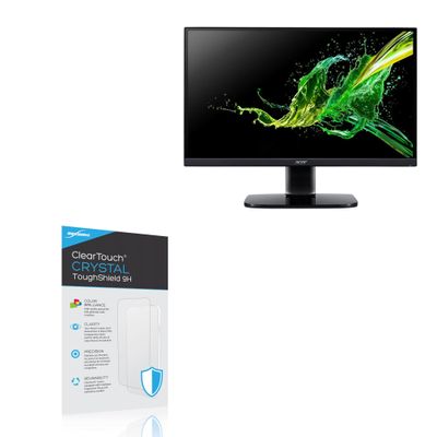 BoxWave Screen Protector Compatible with Acer KC2 KC242Y HBI (23.8 in) - ClearTouch Crystal ToughShield 9H (2-Pack), Clear 9H Tough Flexible Film Screen Protector