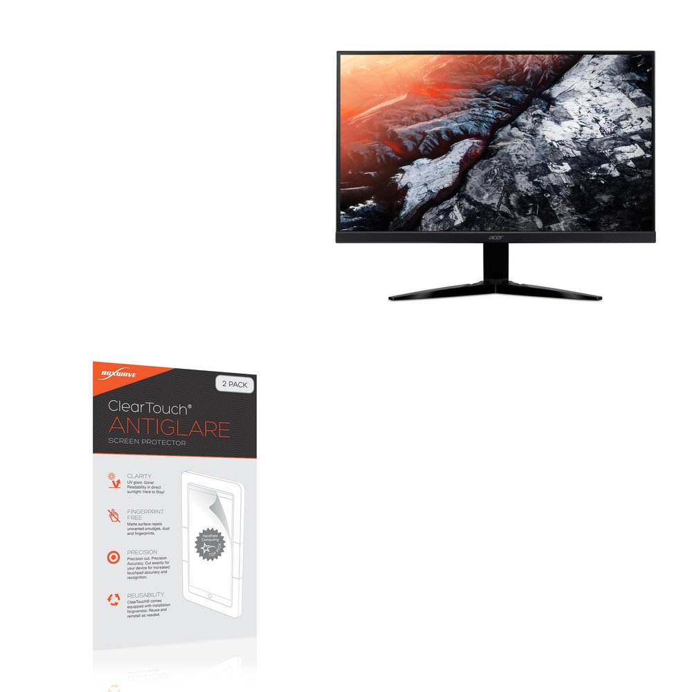BoxWave Screen Protector Compatible with Acer KG251Q M3BIIP (24.5 in) - ClearTouch Anti-Glare (2-Pack), Anti-Fingerprint Matte Film Skin