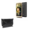 BoxWave Case Compatible with Karbonn Aura Note Play - Elite Leather Messenger Pouch, Synthetic Leather Cover Case Envelope Design - Jet Black view 1