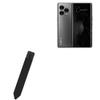 BoxWave Stylus Pouch Compatible with Lava Blaze Curve - Stylus PortaPouch, Pen Stylii Holder Carrier Portable Self-Adhesive - Jet Black view 1