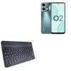 BoxWave Keyboard Compatible with Lava O2 - SlimKeys Bluetooth Keyboard, Portable Thin with Chiclet-Style Keys - Jet Black view 1