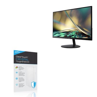 BoxWave Screen Protector Compatible with Acer SB2 SB272U EBIIP (27 in) - ClearTouch Crystal ToughShield 9H (2-Pack), Clear 9H Tough Flexible Film Screen Protector