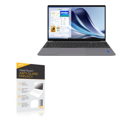 BoxWave Screen Protector Compatible with Maxsignage Notebook-NJP1561P (15.6 in) - ClearTouch Anti-Glare Privacy (2-Pack), Privacy Screen Protector Flexible Film Anti-Glare