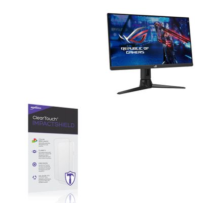 BoxWave Screen Protector Compatible with ASUS ROG Strix XG259QN (25 in) - ClearTouch ImpactShield (2-Pack), Impenetrable Screen Protector Flexible Film