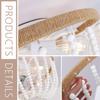 GOWE Bladeless Ceiling Fan with Light with 5 Bulbs view 3