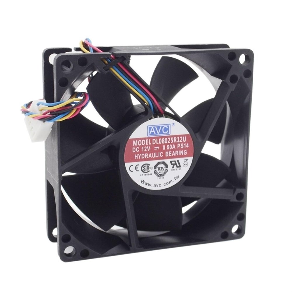 8025 8CM Wind Capacity 12V 0.5A DL08025R12U PWM Fan Speed Control 80 * 80 * 25MM