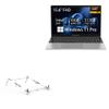 BoxWave Stand and Mount Compatible with Binxarn B15 Windows 11 Laptop (15.6 in) - Pocket Aluminum Stand 3-in-1, Portable Multi Angle Viewing Riser - Metallic Silver view 1