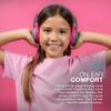 JLab JBuddies Studio 2 On-Ear Kids Wired Headphones, Grey/Pink, Toddler Headphones, Kid Safe, Studio Volume Safe, Volume Limiter, Folding, Adjustable, Noise Isolation, with Mic view 2