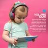 JLab JBuddies Studio 2 On-Ear Kids Wired Headphones, Grey/Pink, Toddler Headphones, Kid Safe, Studio Volume Safe, Volume Limiter, Folding, Adjustable, Noise Isolation, with Mic view 3