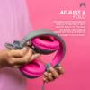 JLab JBuddies Studio 2 On-Ear Kids Wired Headphones, Grey/Pink, Toddler Headphones, Kid Safe, Studio Volume Safe, Volume Limiter, Folding, Adjustable, Noise Isolation, with Mic view 4