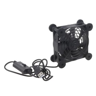 5V USB Powered Fan Cooling for Router Modem Box Router Cooling Case Fan for Cooling Various Electronics Device (Color : 9025)