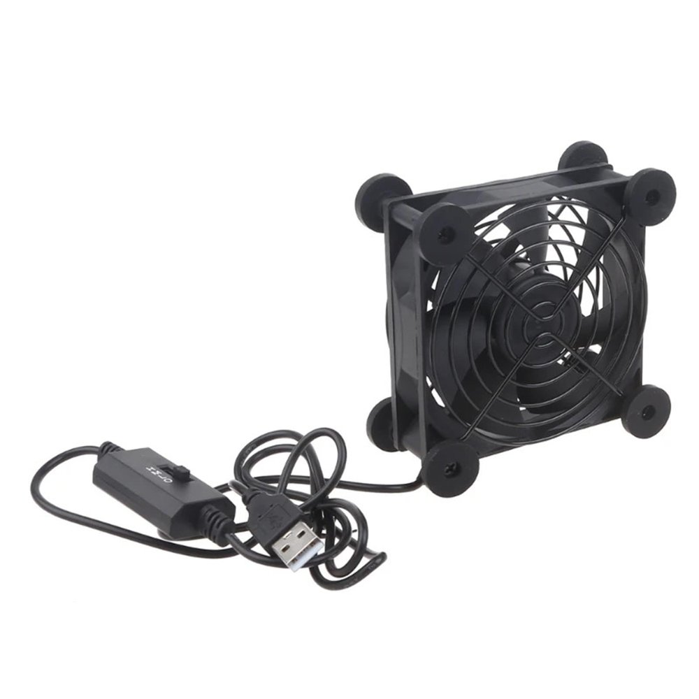 5V USB Powered Fan Cooling for Router Modem Box Router Cooling Case Fan for Cooling Various Electronics Device (Color : 9025)