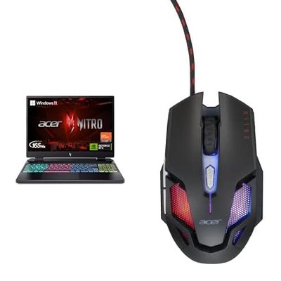Acer Nitro 16 Gaming Laptop | Ryzen 7 7840HS | RTX 4050 | 16" WUXGA 165Hz IPS | 16GB DDR5 | 1TB Gen 4 SSD | WiFi 6E | AN16-41-R6WV Nitro Gaming Mouse III: 6D Optical Gaming Mouse