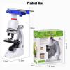JOEBO Microscope Kit 100/400/1200X Electronic Microscope with Phone Holder Compound LED Microscope Lens Adapters view 2