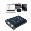 BaotyJie USB Printer Sharing Device Portable Out Stable Converter KVM Switch Splitter Converter Hub, Black, 60 x 70 x 20mm view 3