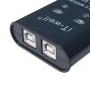 BaotyJie USB Printer Sharing Device Portable Out Stable Converter KVM Switch Splitter Converter Hub, Black, 60 x 70 x 20mm view 4