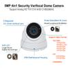 1stPV 5MP 4in1 (TVI, AHD, CVI, CVBS) CCTV Security Day/Night Color IR HD Dome Camera 2.8-12mm Varifocal Lens 5 Megapixel WDR Weather/Vandalproof Metal Housing Indoor Outdoor 12VDC (White) view 2