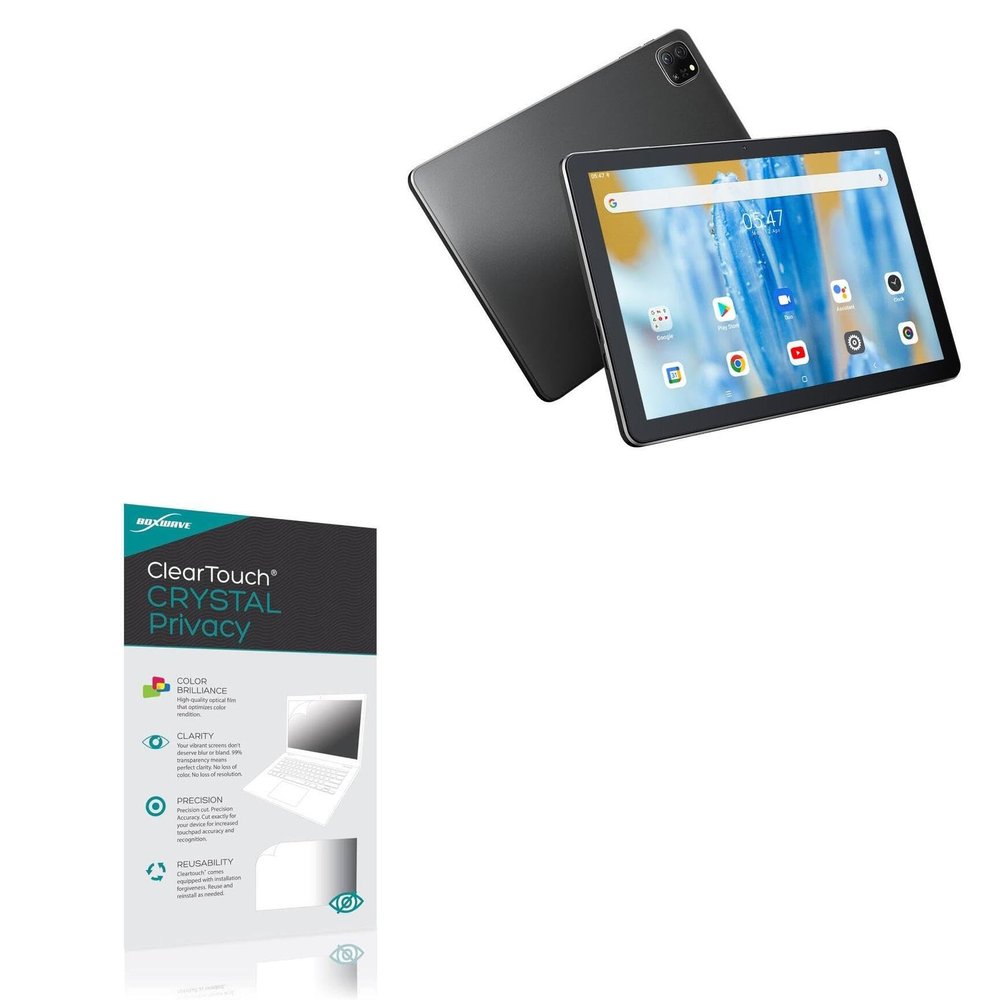BoxWave Screen Protector Compatible with Oscal Pad 70 - ClearTouch Crystal Privacy (2-Pack), Privacy Screen Protector Flexible Film Clear