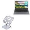 BoxWave Stand and Mount Compatible with MYW MTL1732L Laptop (17 in) - Executive VersaView Laptop Stand, Ergonomic Adjustable Viewing Angle Metallic Riser - Metallic Silver view 1