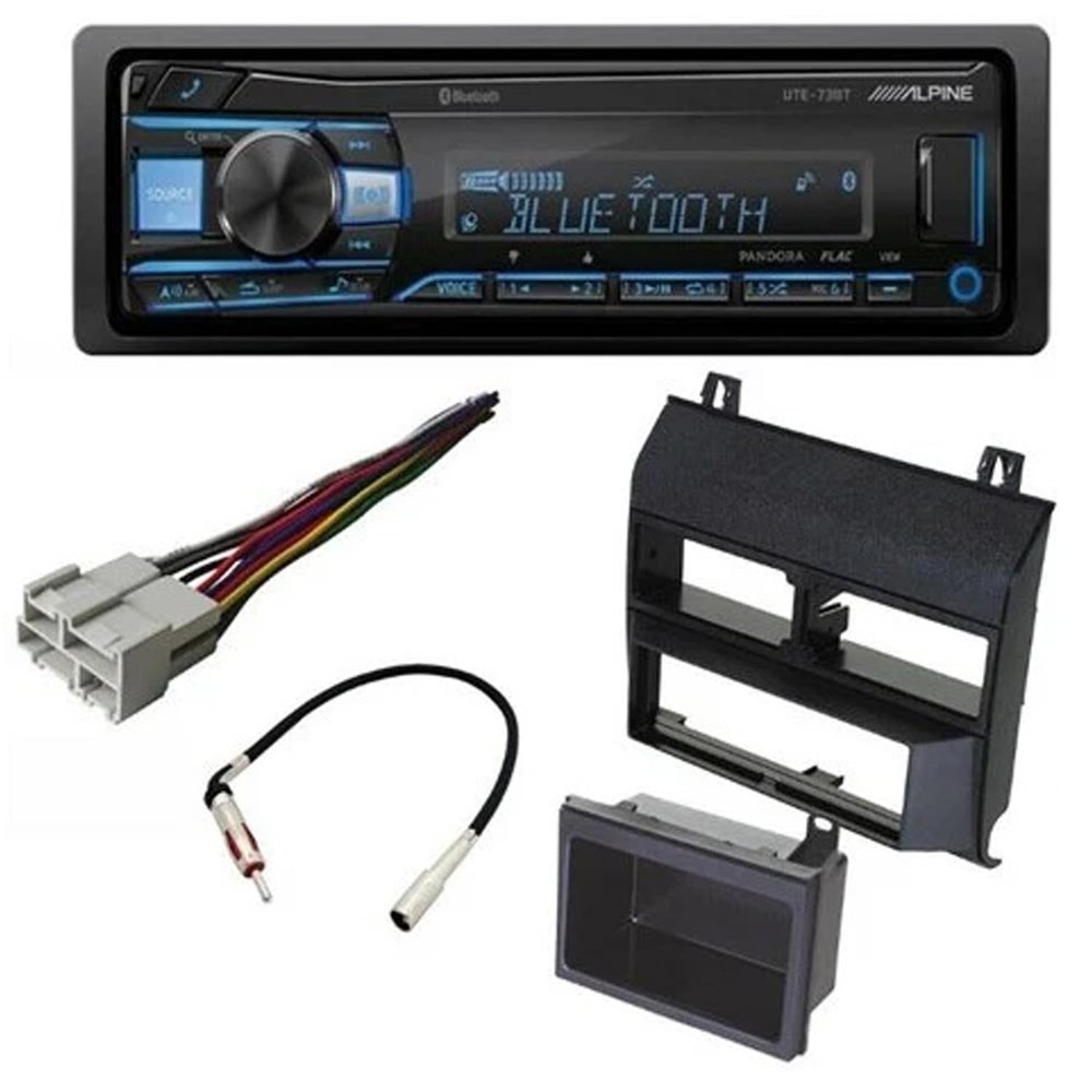 Alpine UTE-73BT Single-DIN Car Stereo for 1988-1994 GM Full Size Trucks & SUV's