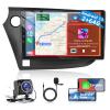 Podofo [2+64G] A-pple CarPlay Car Stereo Radio for Honda Insight 2009-2014, 9 Inch Touch Screen Bluetooth Audio with GPS Navigation Android Auto Mirror Link WiFi RDS Hi-Fi Backup Camera MIC view 1