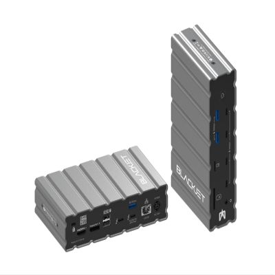 Blackjet RX-4 Thunderbolt 4 Docking Station 17-in-1 Dual 4K Display, 60W Laptop Charging, SD/microSD, 2.5G Ethernet, USB-C & USB-A Hub MacBook Pro/Air, Windows, USB4