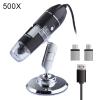 JOEBO Microscope Kit 1600X 1000X 500X Digital Microscope Camera 3in1 Portable Electronic Microscope Microscope Lens Adapters (Color : 500X) view 2