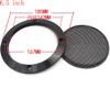 6.5" Universal Speaker Grille Mesh Cover, Round Decorative Ring Woofer Protection Grille Protective Cover for Cars Home Stereo DIY Accessories Black with 8Pcs Screws - (2 Pcs) view 2