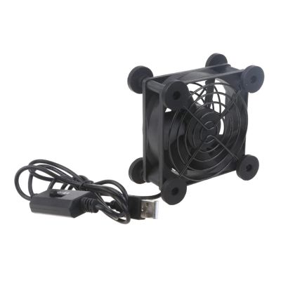 JUCMJXQEQ 5V USB Powered Fan Cooling for Router Modem Box Router Cooling Case Fan for Cooling Various Electronics Device (Color : 8025)